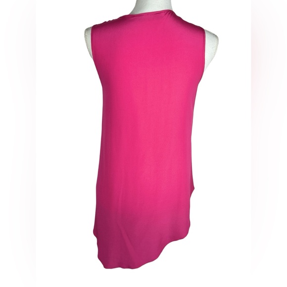 Ramy Brook Pink Asymmetrical 100% Silk Tank Camisole Sz Small - Picture 4 of 6